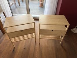 Nachtkästchen Ikea aus Bambus