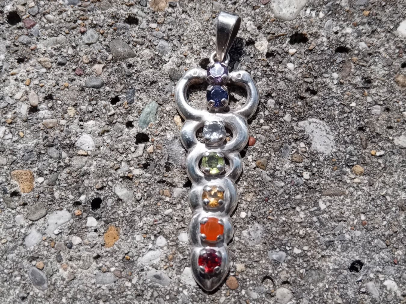 Ciondoli: Chakra Anhänger mit Silber 925 und Kobra – Nuovo (secondo la descrizione) da Zürich venduto da Gillheri 2