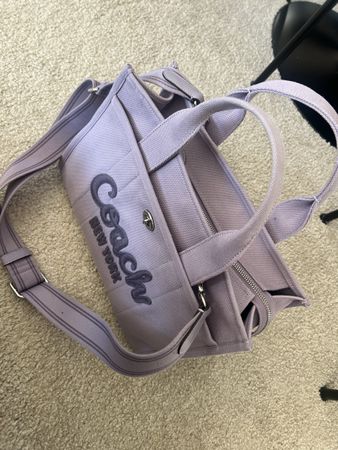 Coach purple tote bag