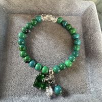 Chrysokol Stretch Armband mit Anhänger