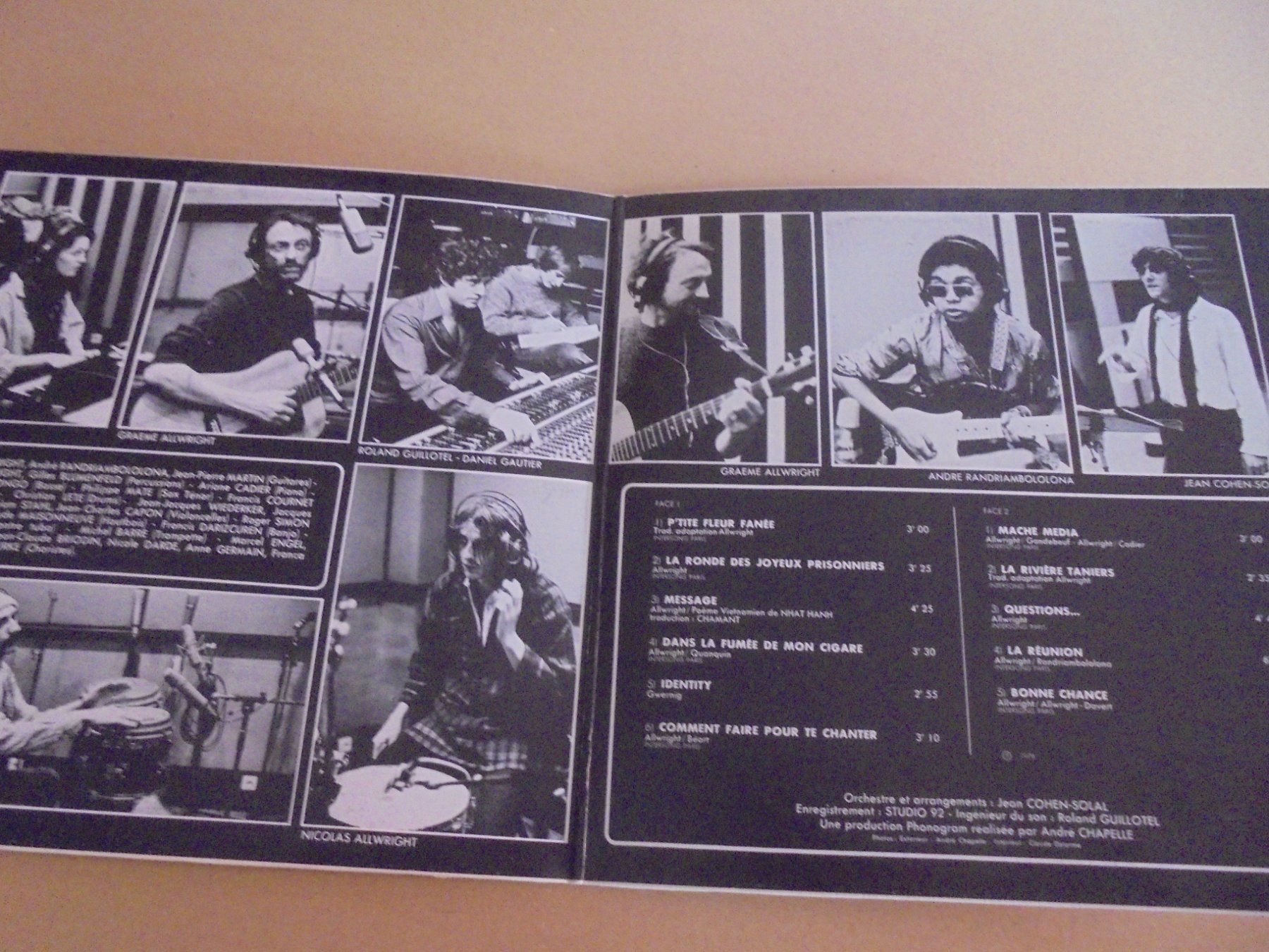 Dischi in vinile: Graeme Allwright " questions..." LP France 1978 – Usato da Crissier venduto da Promopost 1