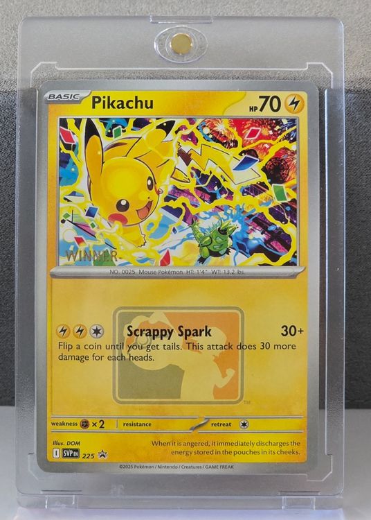 🇺🇸 Pokemon World Championship 》Pikachu 225 》 WINNER (Neu (gemäss ...
