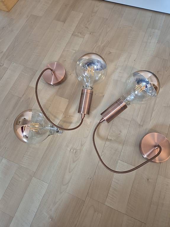 Lampade: 3 Teilig. Lampen Set Kupfer & Messing  – Usato da Langenthal venduto da hab_zw5p 1