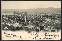 Zürich, Ortsansicht vom Polytechnikum a