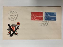 Europa-Serie 1957, Kat. 332-33, FDC deutsch, KP 110.--