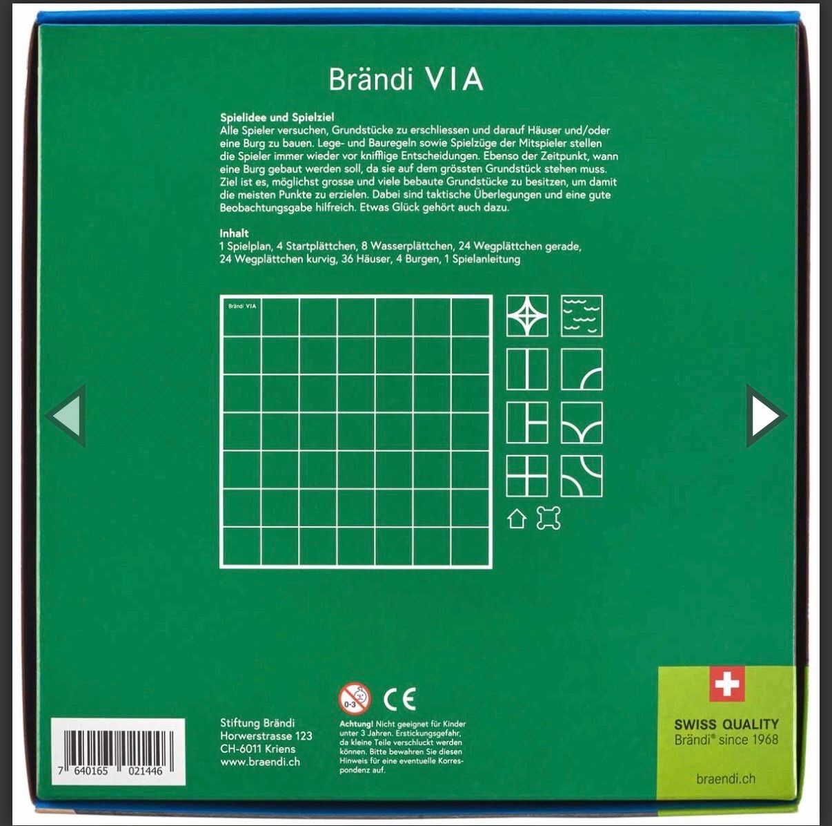Brändi Giochi: Brettspiel Brändi VIA neu – Usato da Bremgarten AG venduto da Marcar28 2