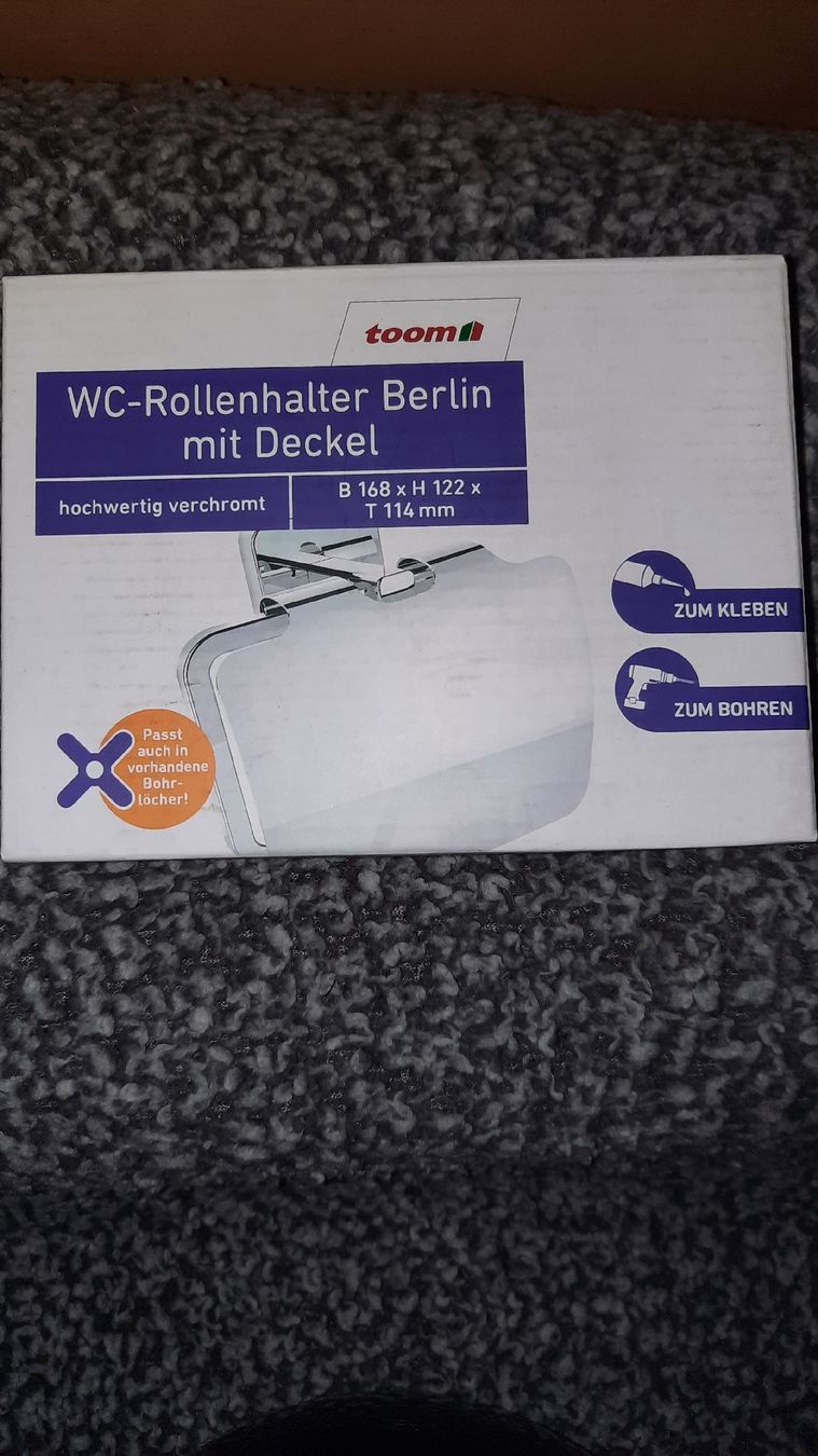 Supporti a parete: Wc- Rollenhalter verchromt NEU – Nuovo e nell'imballaggio originale da Zuchwil venduto da bvj_5t82