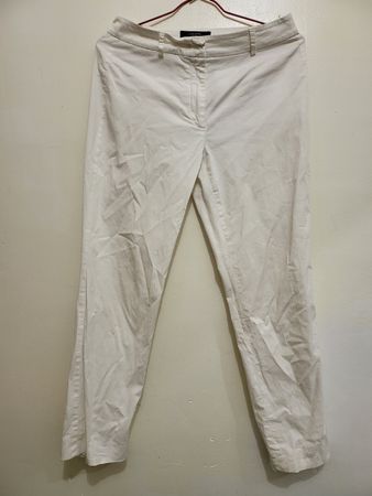 Pantalon Weekend MaxMara, blanc, cigarette, taille 38 👖