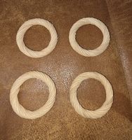 4 unbenutzte Serviettenringe VARGFISK von IKEA
