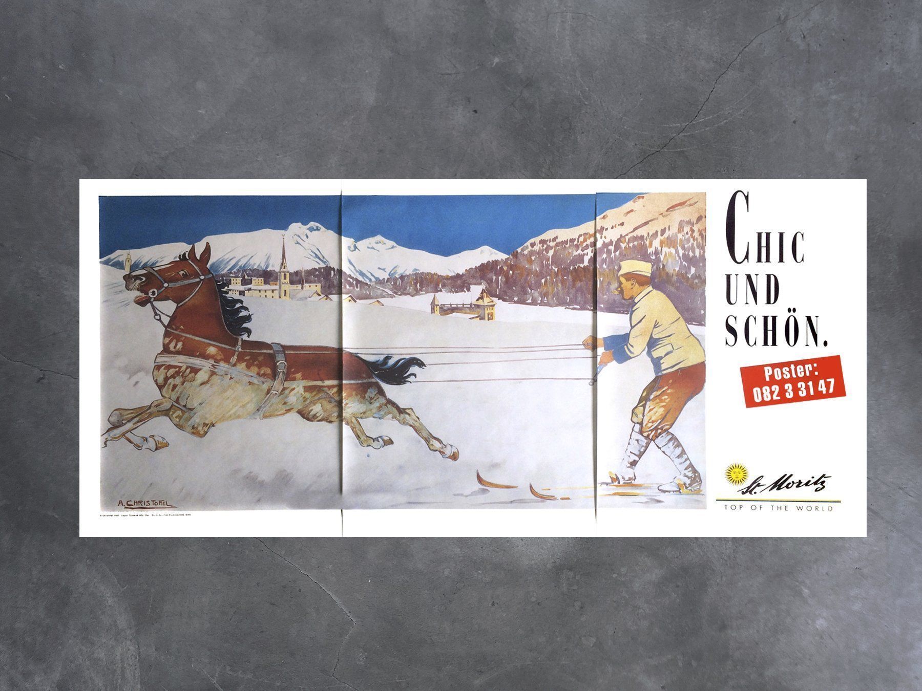 Foto & Immagini: Plakat, St. Moritz «Chic und Schön» – Nuovo (secondo la descrizione) da Chur venduto da design-of-time