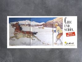 Plakat, St. Moritz «Chic und Schön»