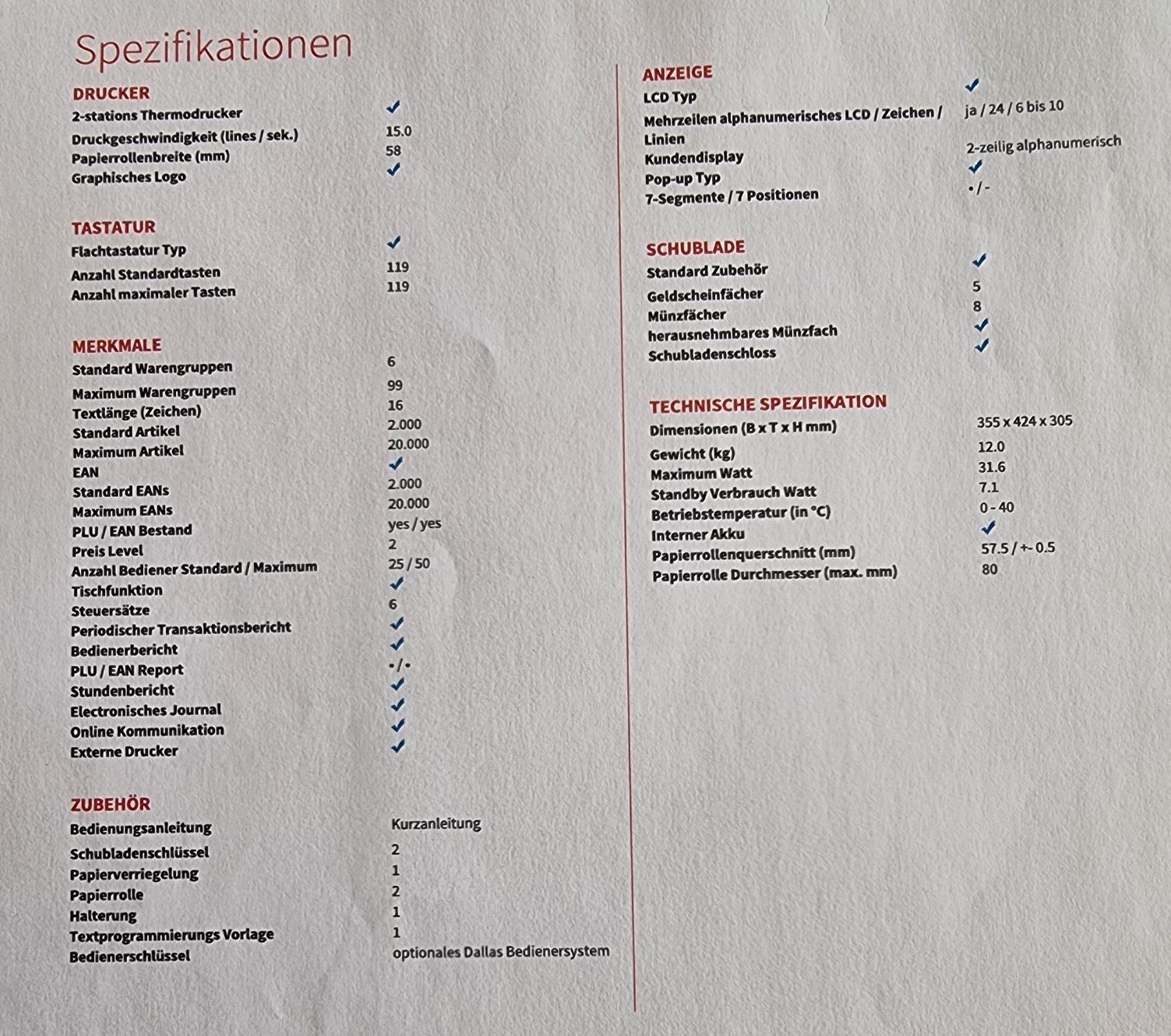 Sharp Registratore di cassa: Elektronische Registrierkasse Sharp ER-A421 – Nuovo (secondo la descrizione) da Wolfertswil venduto da Jtouareg 2