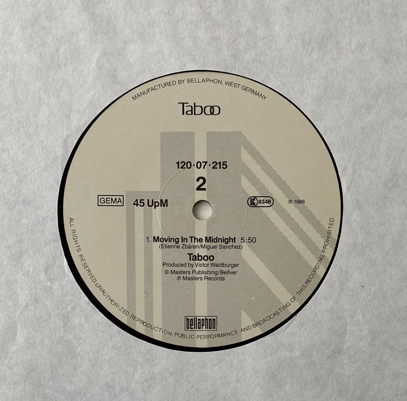 Schallplatten: Taboo, Sexy Girl – Gebraucht aus Flums von  3