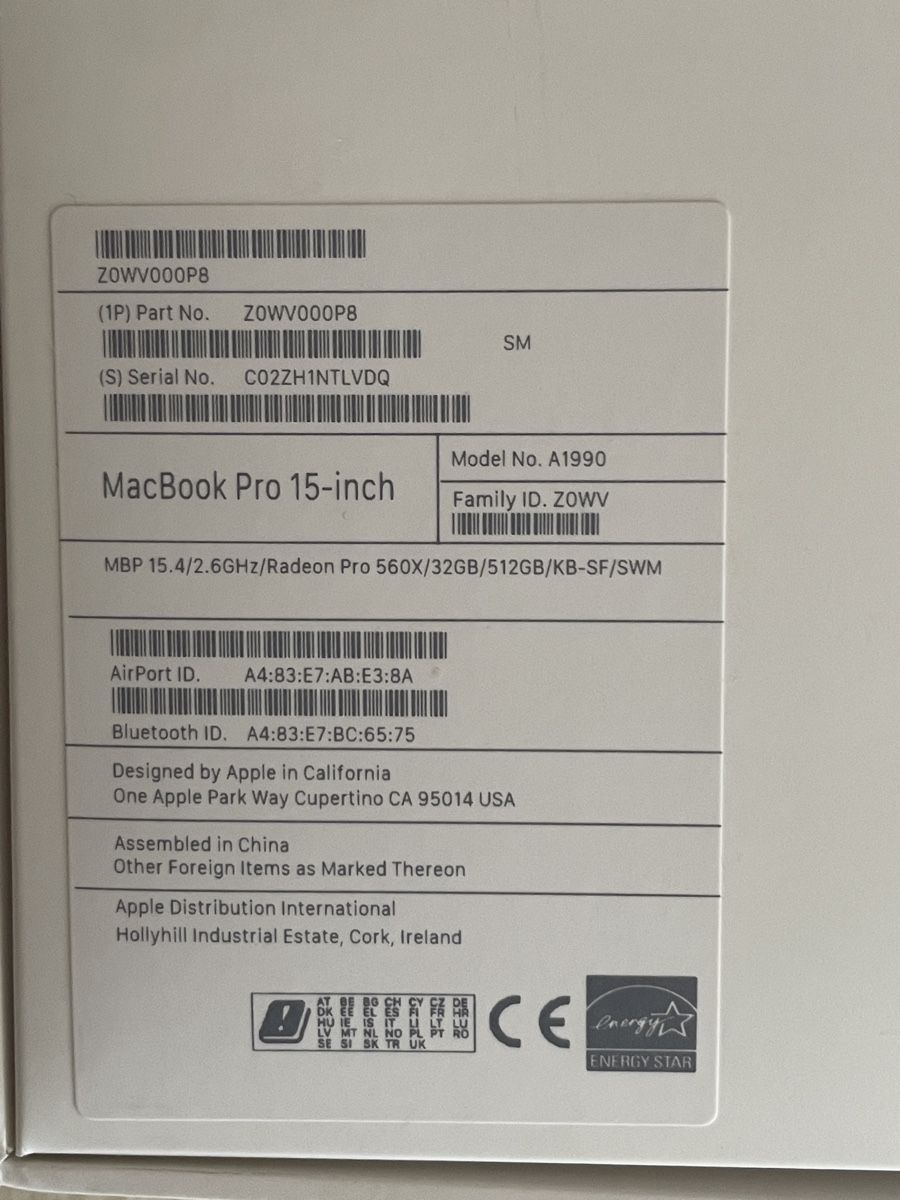 Apple Notebooks: Mac Book Pro 15“ – Defekt aus Seuzach von Sommersprosse21 1