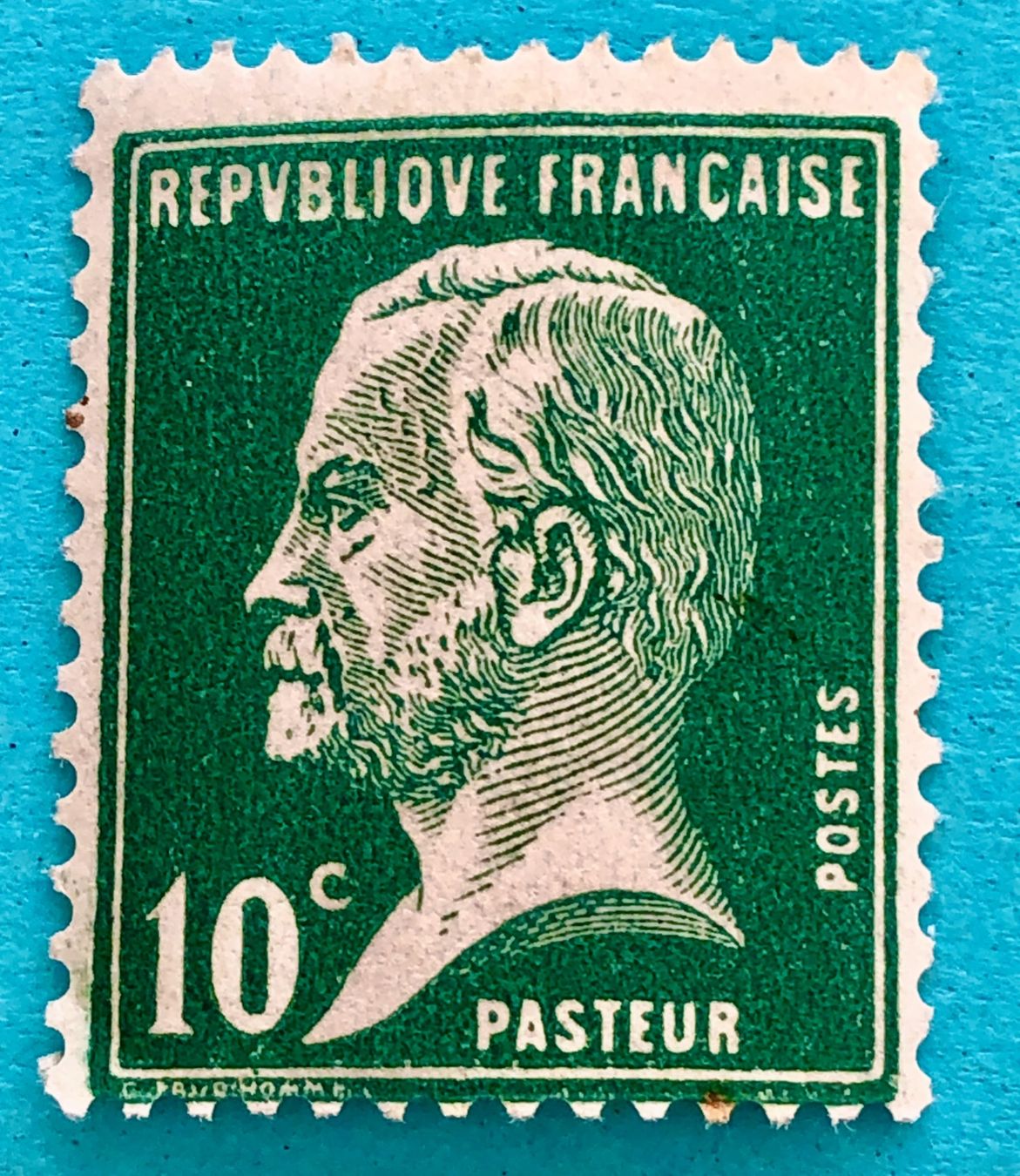 Alle Briefmarken: Briefmarken aus Frankreich Louis Pasteur – Gebraucht aus Aarau von Angi-007