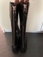 Lederstiefel schwarz Gr. 37