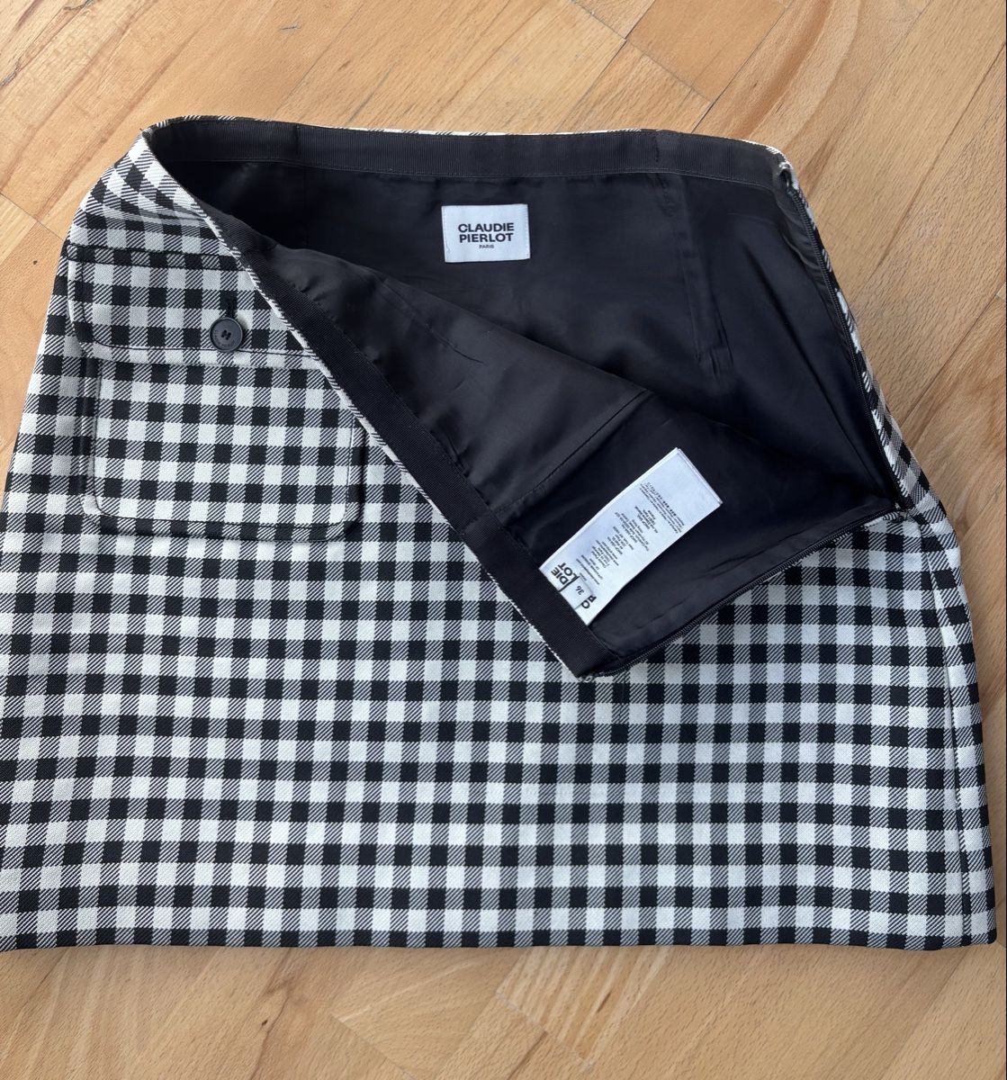 Claudie Pierlot Jupes: Rock Grösse 36 Karomuster Schwarz Weiss – D'occasion à Zürich par ann_26jc 1