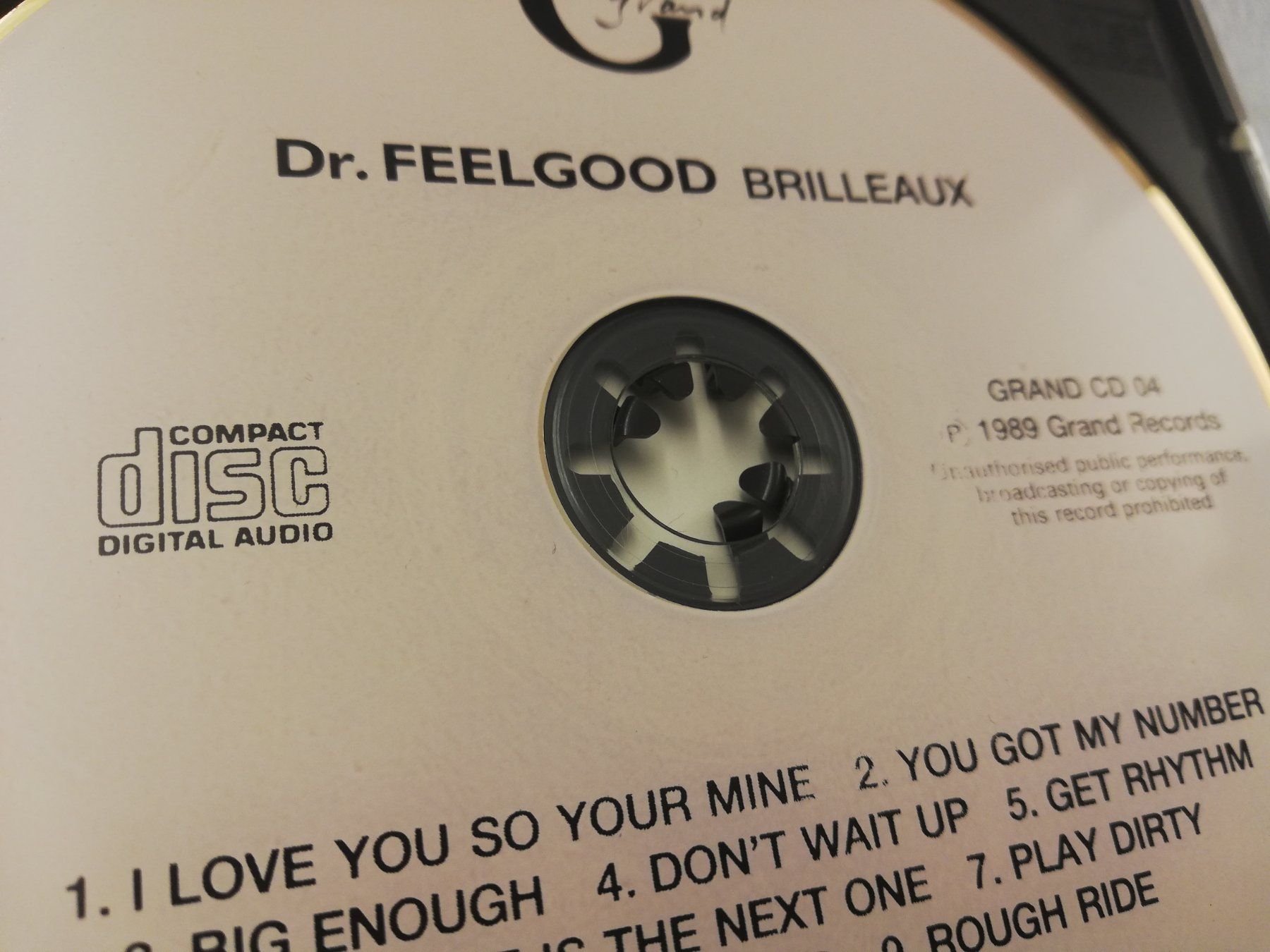 CD: DR. FEELGOOD - BRILLEAUX – Usato da Bern venduto da Vinylsound.ch 3