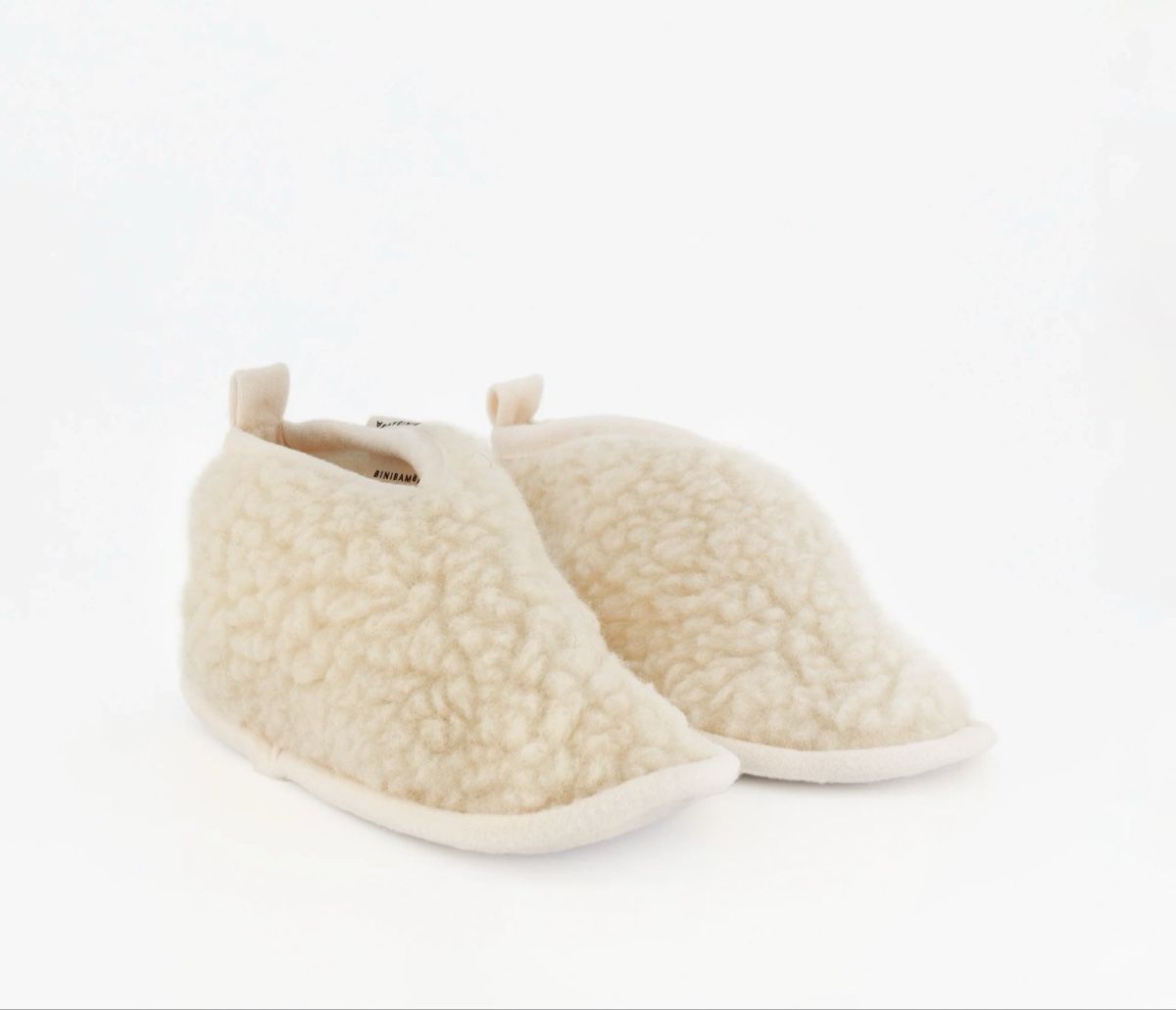 Scarpe per ragazzi: BINIBAMBA white baby merino wool Hausschuhe – Nuovo (secondo la descrizione) da Uznach venduto da ger_7gvr