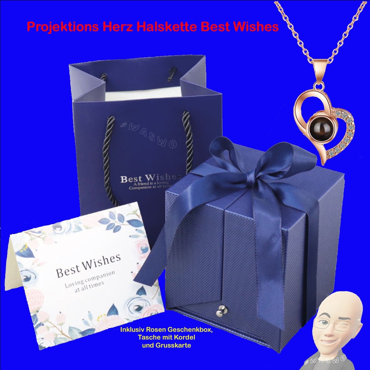 Catenine: Projektions Herz Halskette mit Geschenkbox – Nuovo e nell'imballaggio originale da Istighofen venduto da Waswo