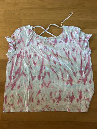 T-shirt rose et blanc