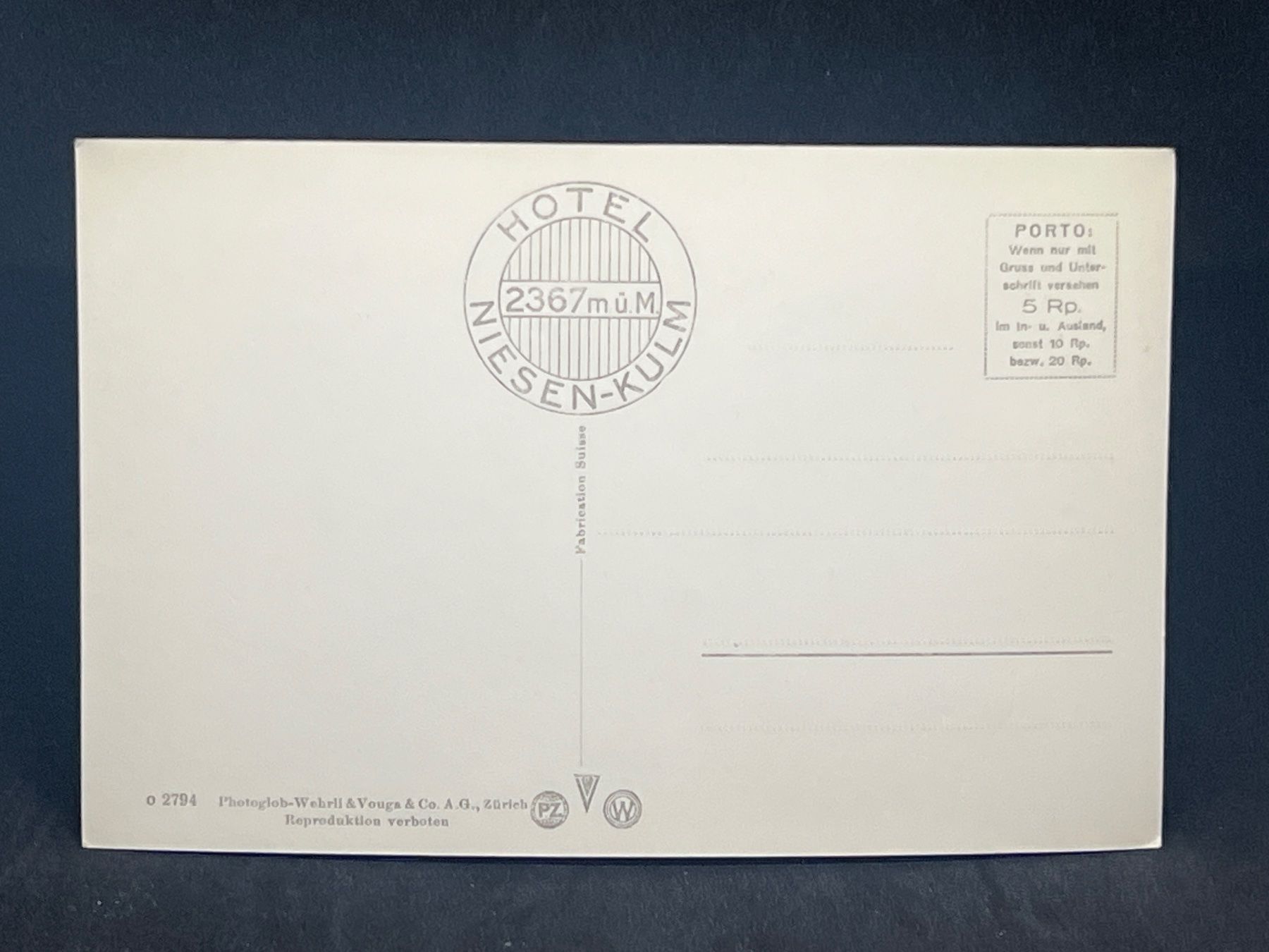 Cartoline postali: Ansichtskarte: Niesen-Kulm – Usato da Widnau venduto da Brusi9 1