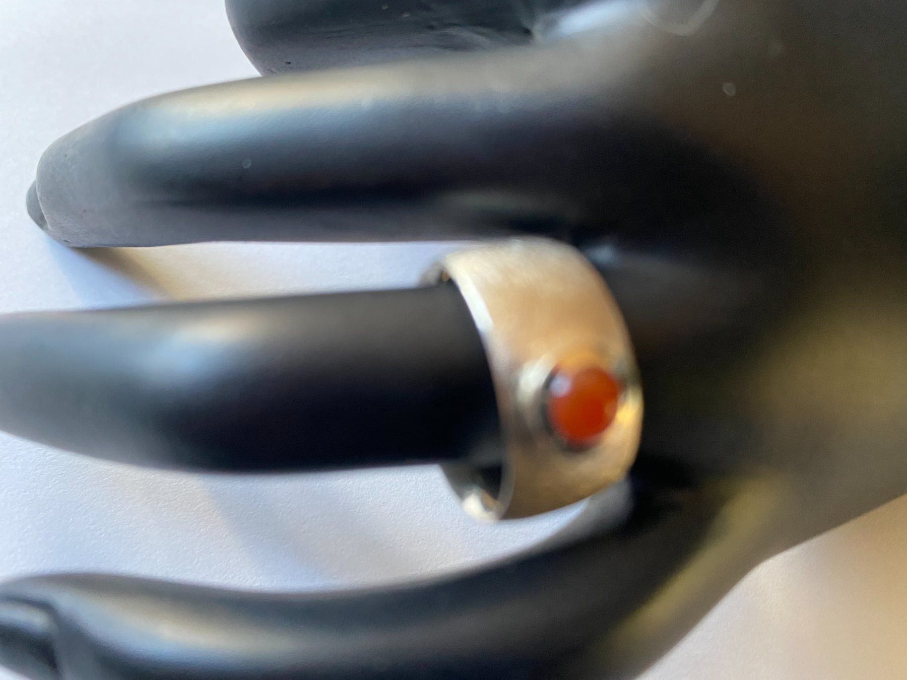 Ringe: Ring, Silber/Carneol, Durchm. 52mm (25) – Neu (gemäss Beschreibung) aus Muri b. Bern von Silberqualle