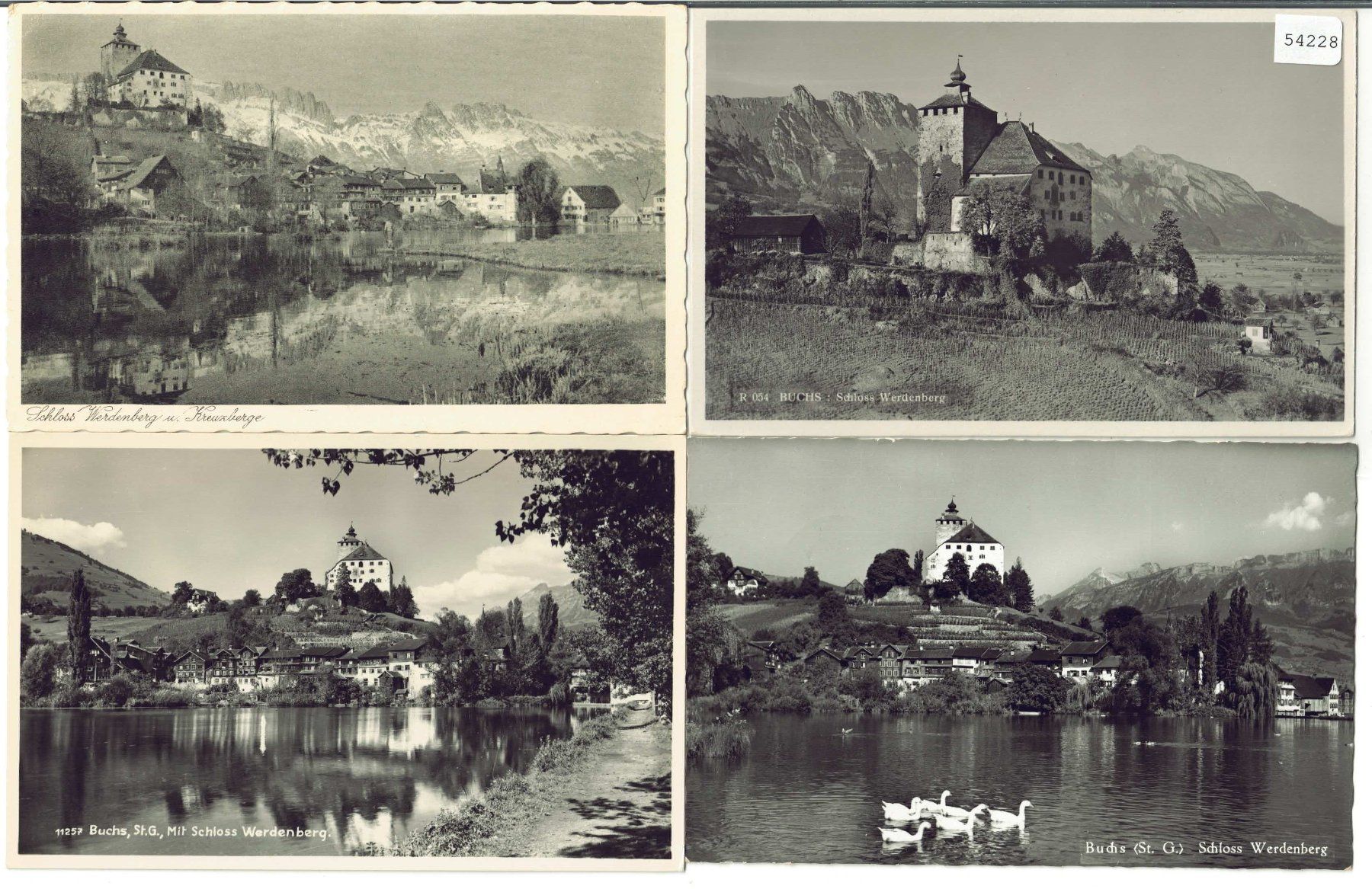 Cartoline postali: 4 AK - Buchs-Werdenberg – Usato da Ettingen venduto da Kartenplanet