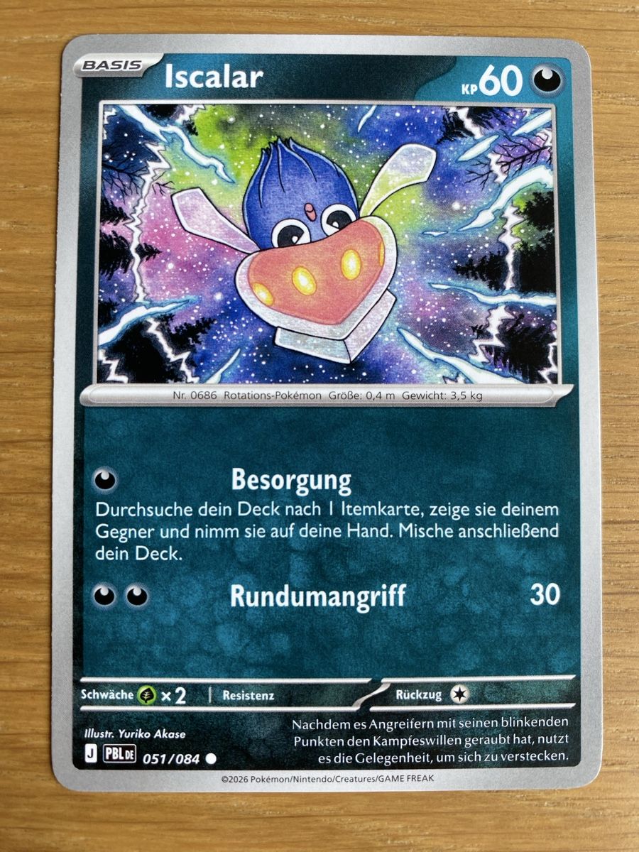 Pokémon Sammelbilder & Trading cards: Pokémon Iscalar 051/084 PBL – Neu (gemäss Beschreibung) aus Haldenstein von lisipe