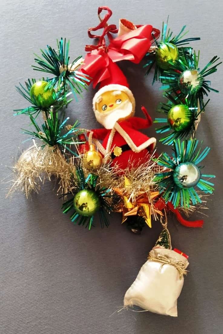 Tutte le decorazioni: Weihnachtskranz / Tür Kranz mit Samichlaus- - 22 cm x 16 cm – Nuovo (secondo la descrizione) da Zürich venduto da 1980ale 2