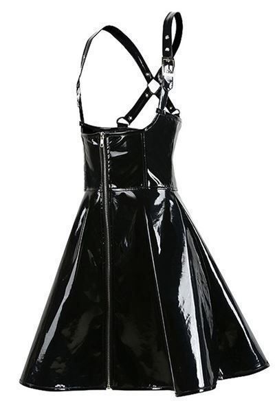 Vestiti: Schwarz PVC Mini Kleid Ouvert – Nuovo e nell'imballaggio originale da Beinwil am See venduto da yourfetishworld 3