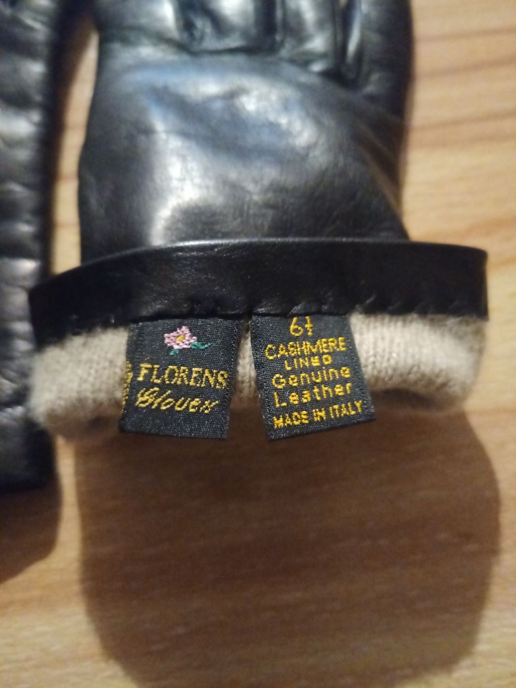 Guanti & manicotti: Lederhandschuhe Florens Cashmere gr.61/2 – Usato da bischofszell venduto da Powergirl6 1