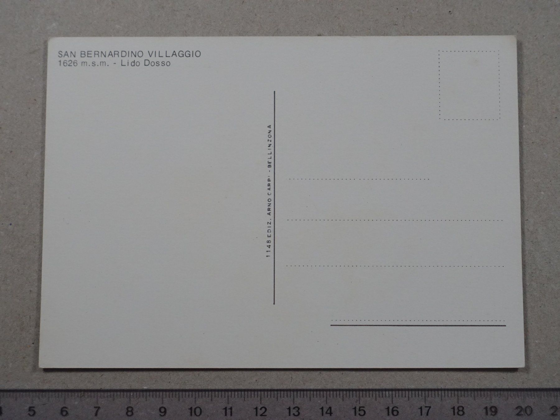 Cartoline postali: San Bernardino Villaggio – Usato da Lenzburg venduto da fh1 1