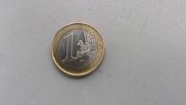 Münze 1 EURO 2002 F Deutschland - seltener Prägefehler