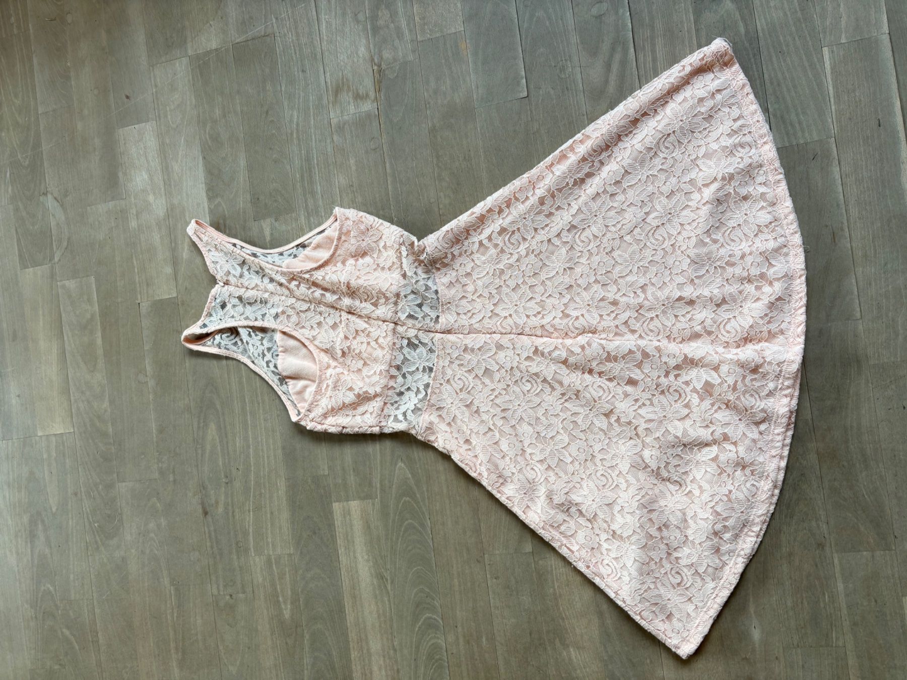 Tally Weijl Vestiti: Abendkleid apricot mit Spitze und Cut-Outs – Nuovo (secondo la descrizione) da Nürensdorf venduto da ali_qyh6 4