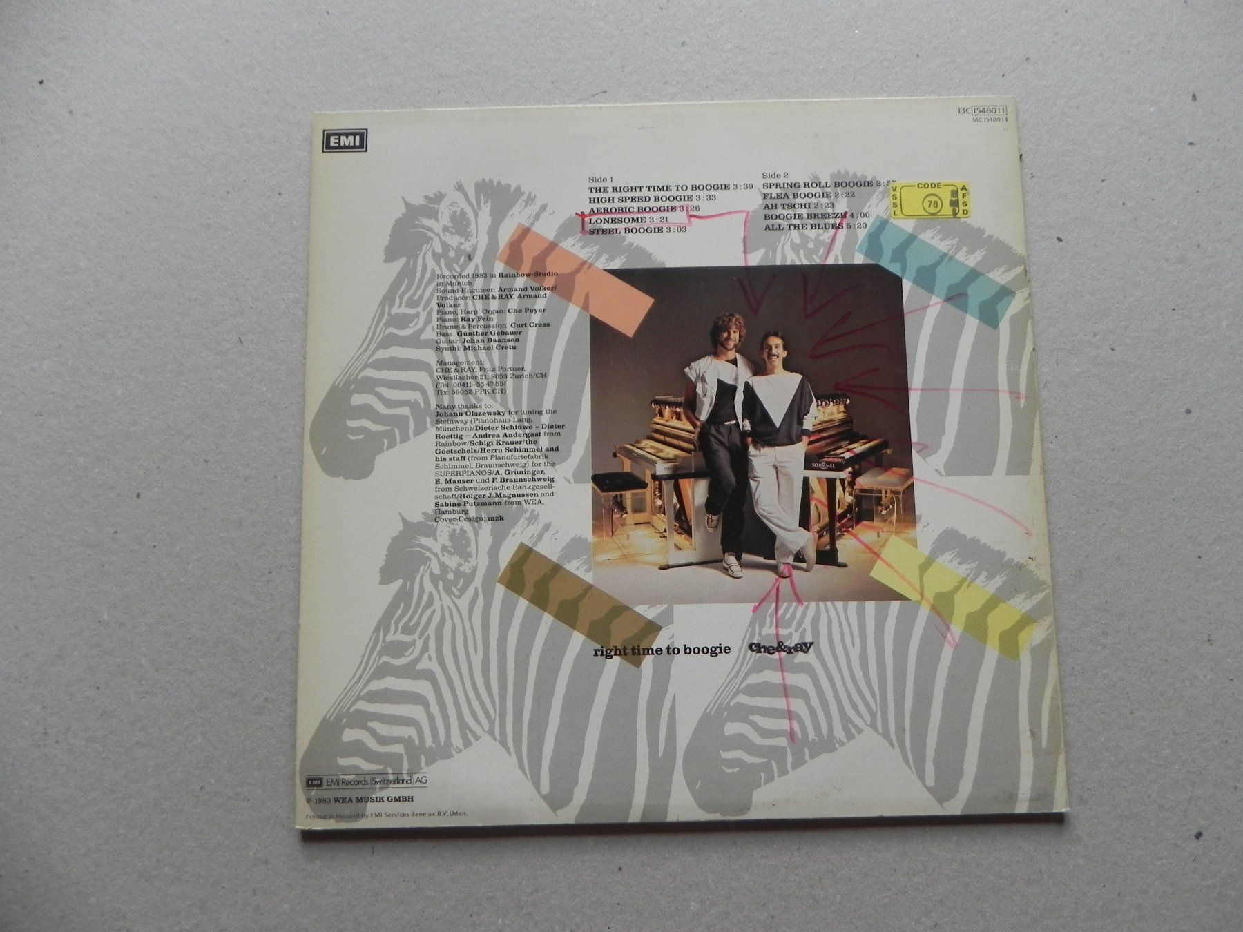 Dischi in vinile: LP CH Schweiz Boogie - Woogie Duo Che & Ray 1983 Right Time – Usato da Siebnen venduto da krimsie 1