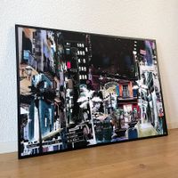 Barcelona City Funky Night Moderne Kunst Tapas Rambla Bild