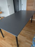 Tisch Anthrazit Metallgestell 200x100cm guter Zustand