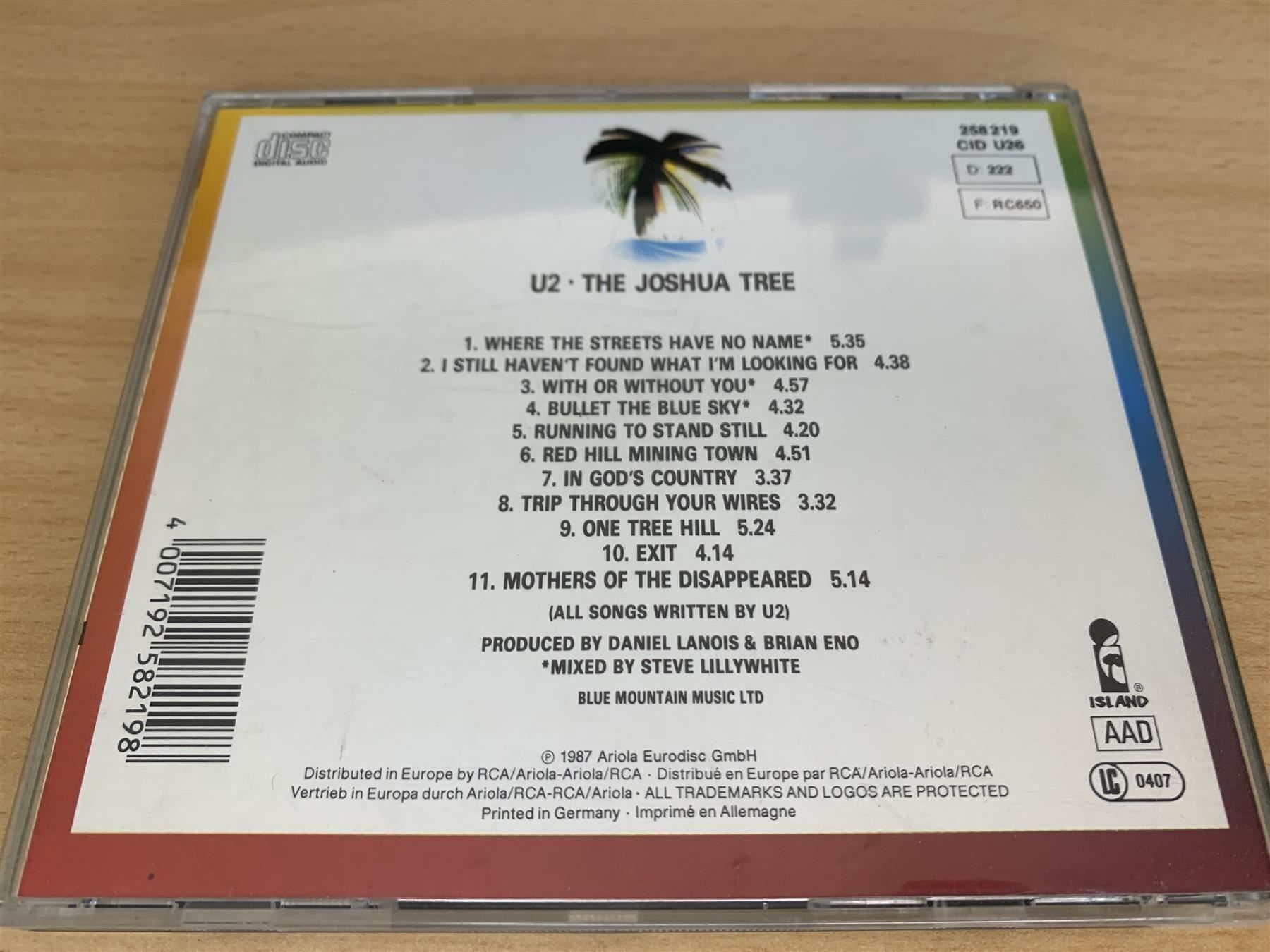 CD: U2 – The Joshua Tree – Usato da Rikon im Tösstal venduto da Alpenmutz 1