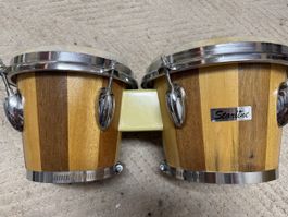 Bongos Starline Holz naturfarben&Chromteilen guter Zustand