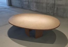 100% Marmor Esstisch Tisch Beige Massiv