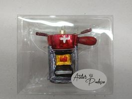 Christbaumschmuck / Ornament CH-Motiv Fondue Caquelon