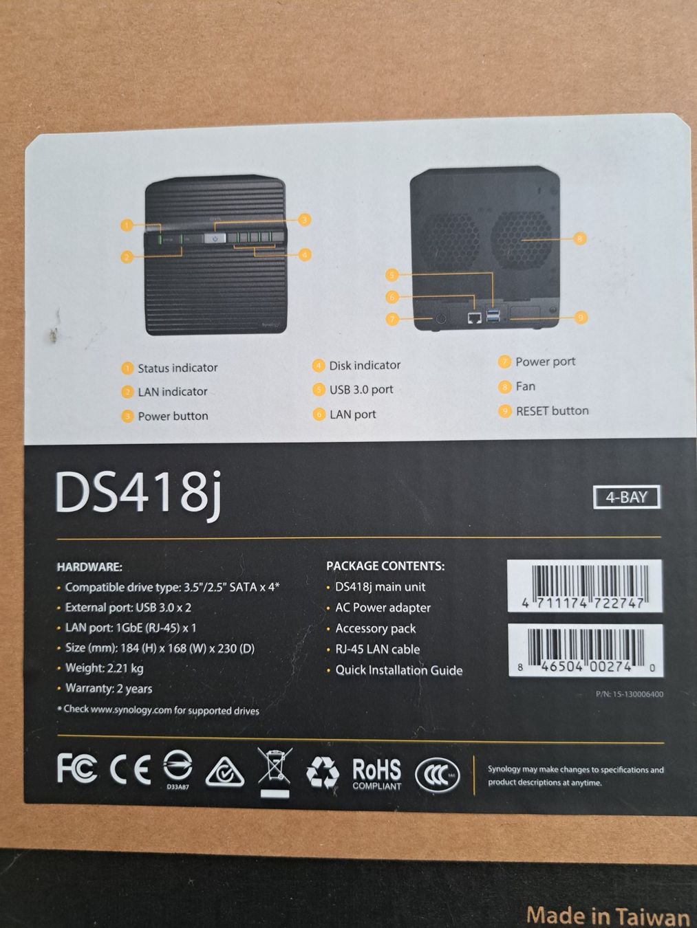 Synology Server: Synology DiskStation DS418j – Usato da Tegerfelden venduto da Spick67 3
