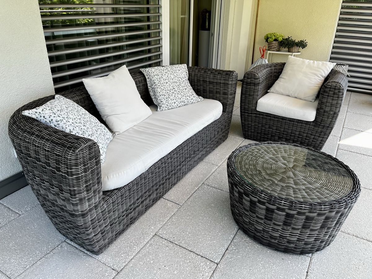 Sofas: Gartenmöbel Set Rattan Optik 3-teilig mit Tisch – D'occasion à Horgen par lil_kwf5 6