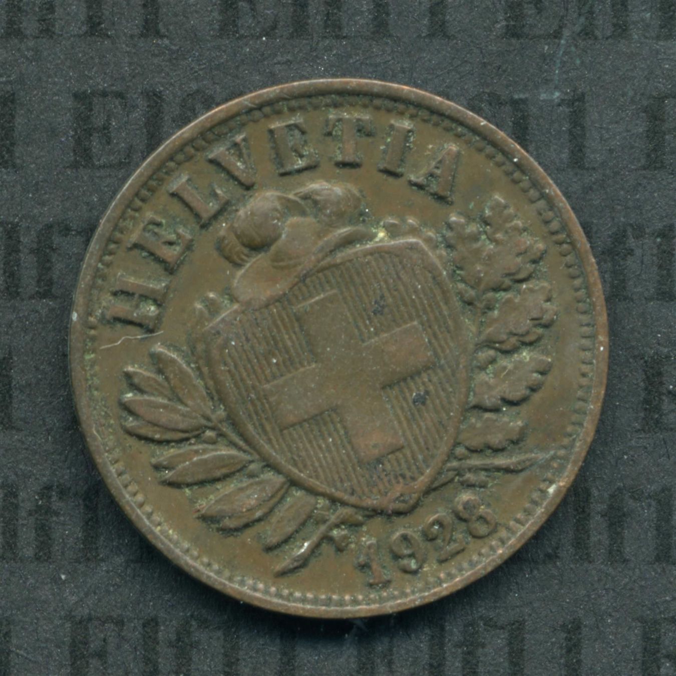 Tutti le monete: CHF___0.02 1928 ss+ 2 Rappen – Usato da Widnau venduto da Elf11