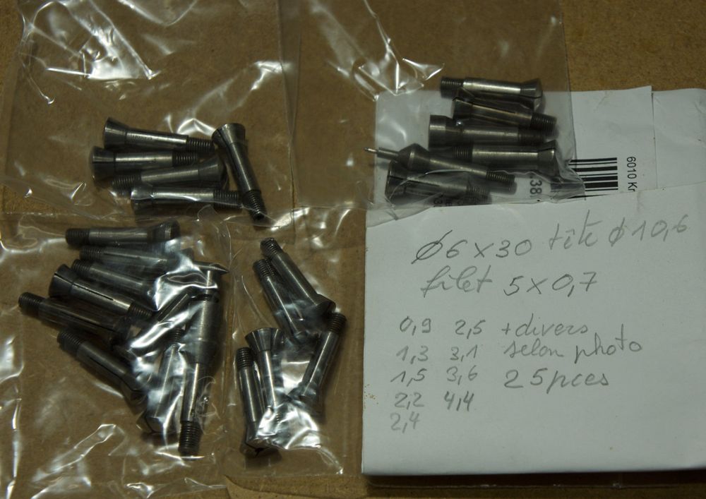 Lot De 40 Pinces à Ressort Pour Tour D'horloger - Diamètre 8,0 Mm - Neuves