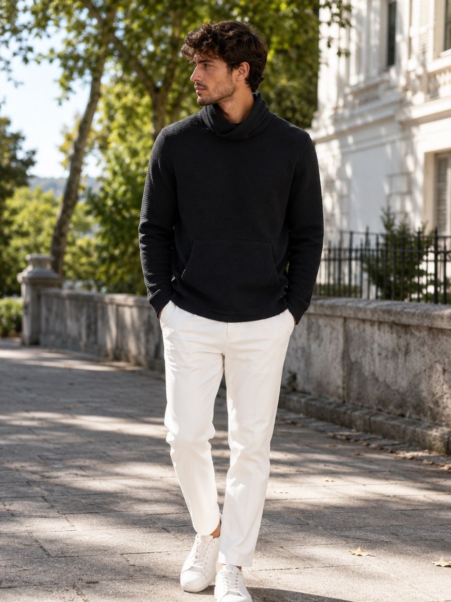 Pulls & Sweat-shirts: Herren Pullover Kragen Schwarz – D'occasion à Hinwil par Veluxe93 1