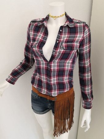 🤩MANGO KARO BLUSE ROT-BLAU-WEISS NEU & D&G P.