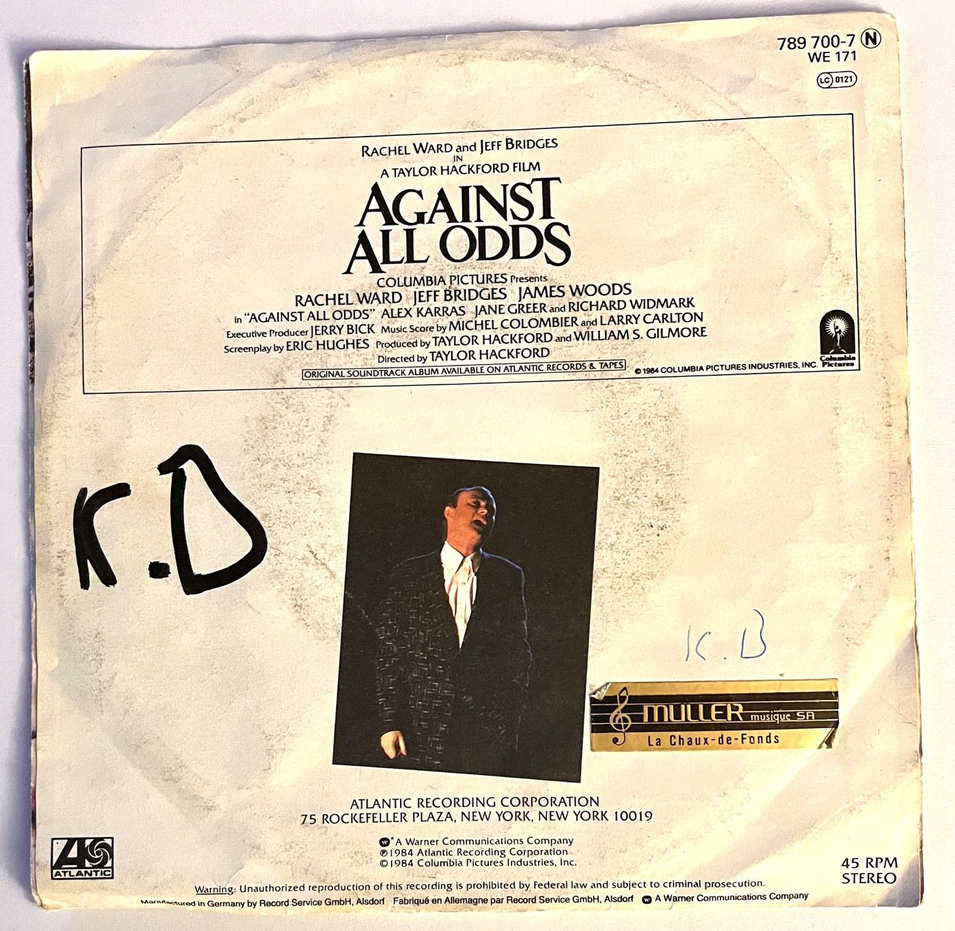 Dischi in vinile: 45t. -Phil Collins/Against-All Odds – Usato da Renan BE venduto da johncactus 1