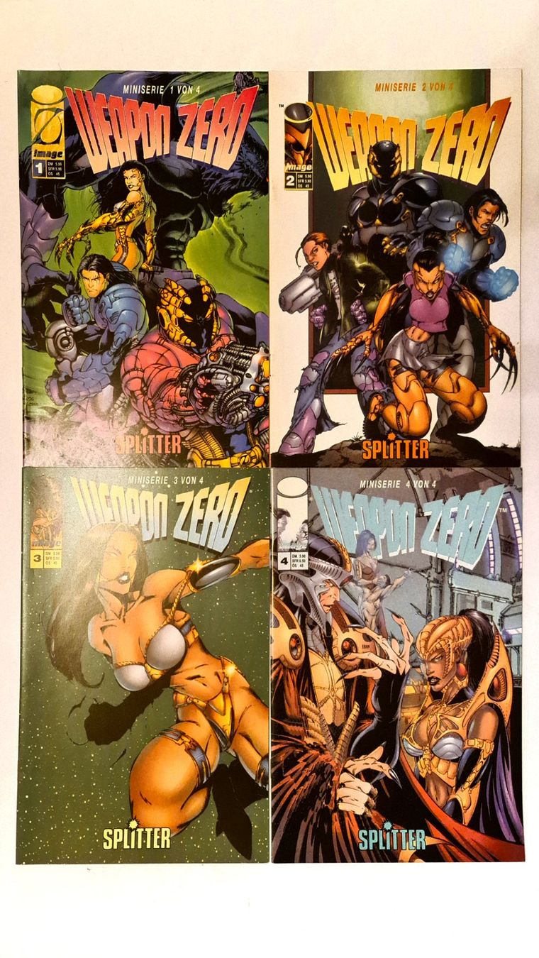 Fumetti: Weapon Zero Comic Hefte 1-4, Miniserie, Splitter Verlag – Usato da Aesch BL venduto da pri_fp8t